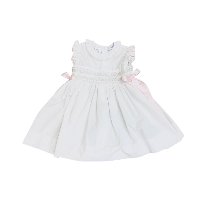 Rose Ribbons Smock Dress