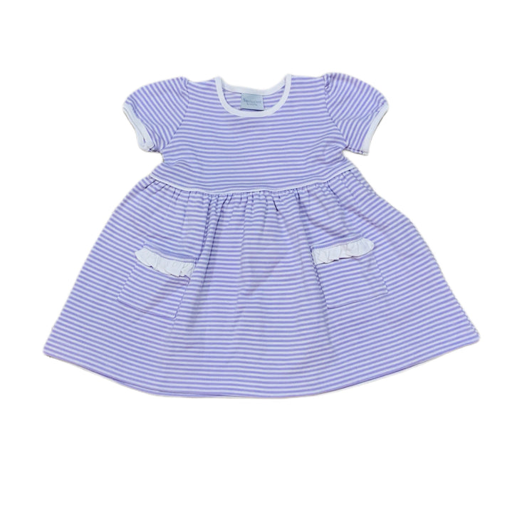 Lilac Stripe Popover Dress