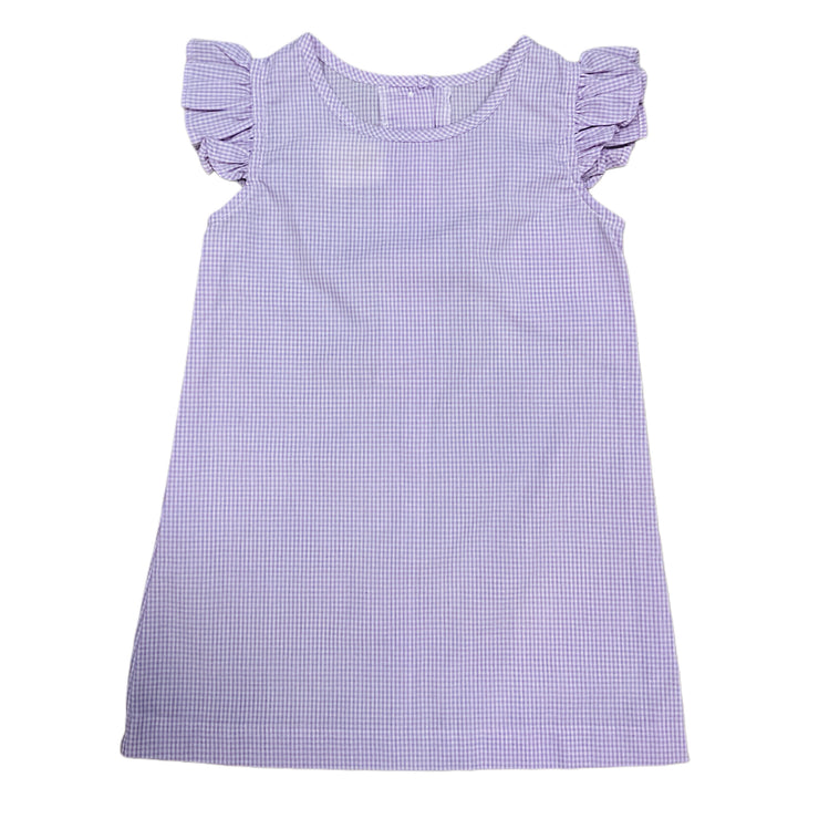 Angel Lav Mini Ging Dress Z25