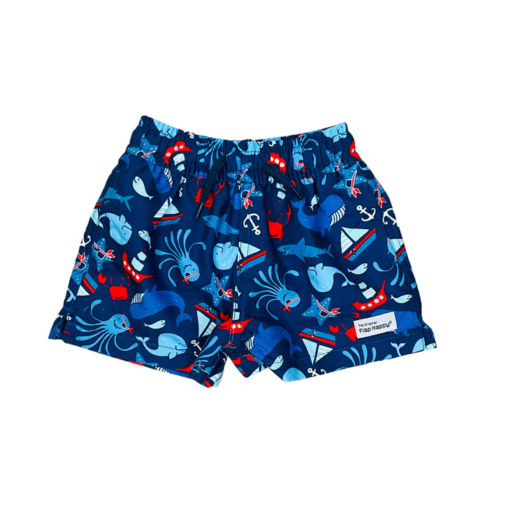 Nautical Fun Swim Trunks