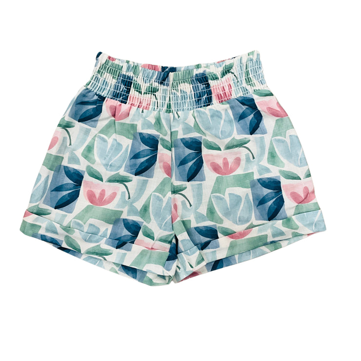 Mint Patterned Short Pant