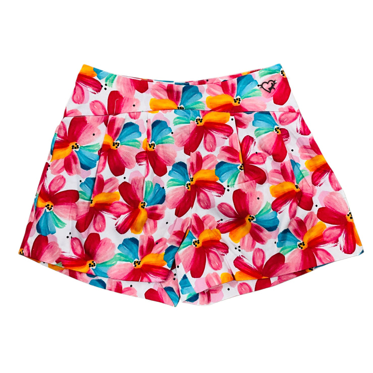 Magenta Printed Skort