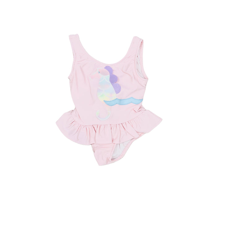 Pink Seahorse Ruffle Swimsuit