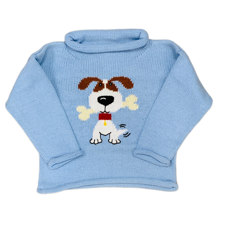 Puppy/Bone Sky Sweater