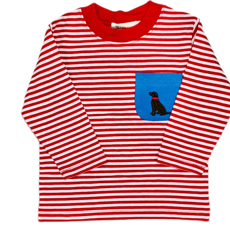 Choc Lab Red Stripe Chb Tee