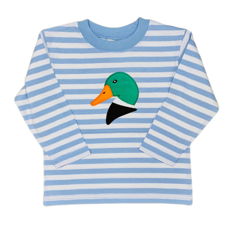 Mallard Head Sky Stripe Tee