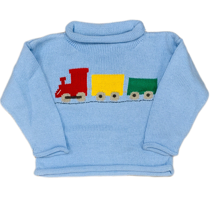 Train Cars Sky Sweater