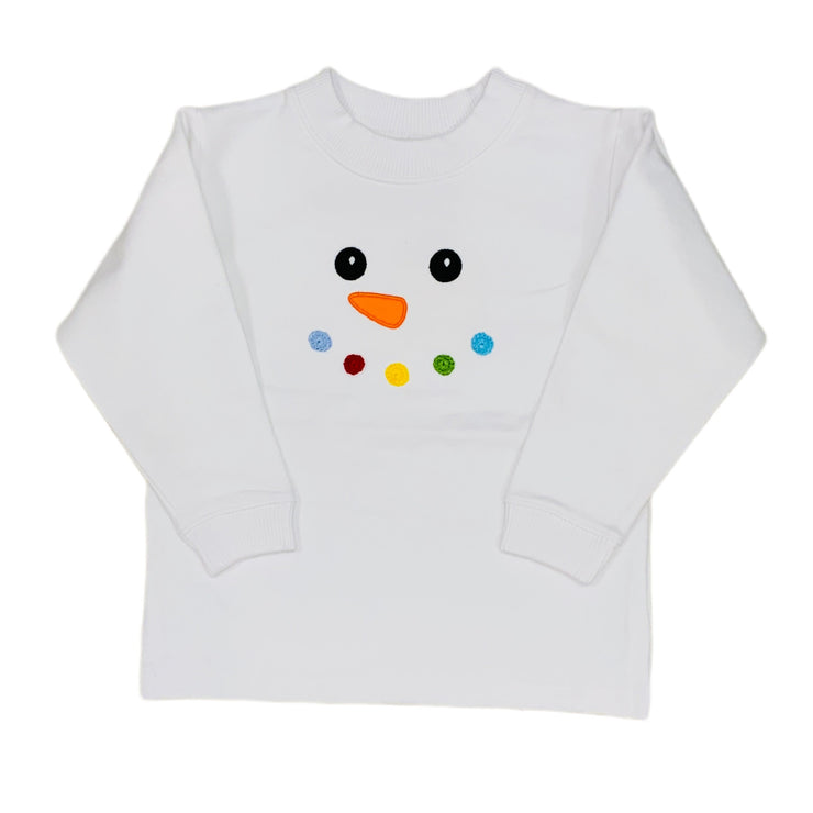 Snowman Face Boy Wht 24