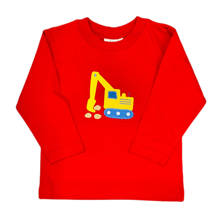 Backhoe Digger Red Tee