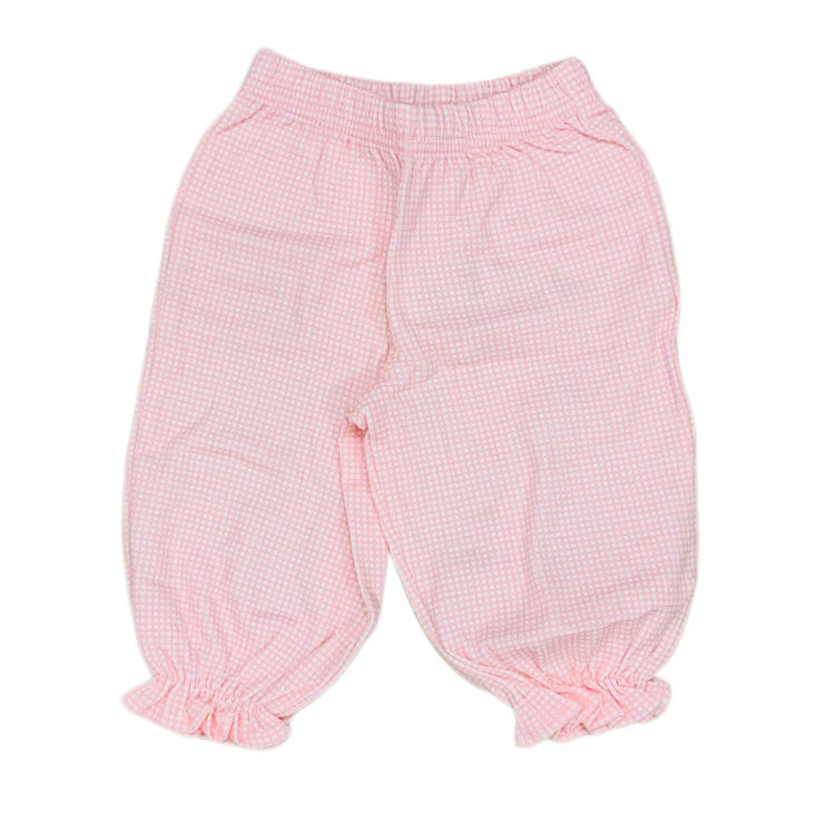 Lt Pink Ging  Bloom Pants
