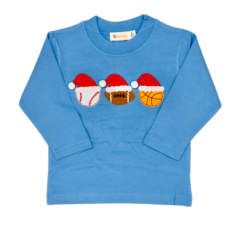 Sports Balls Santa Chambray