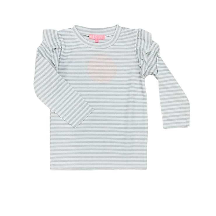 Silver Stripe Sadle Top