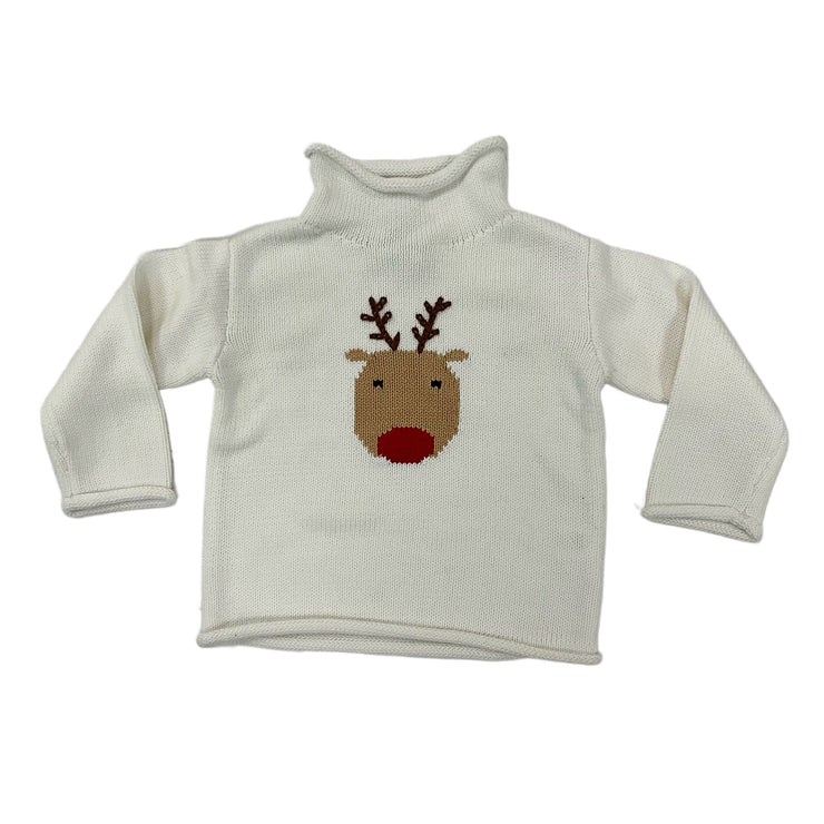 Cream Reindeer Sweater