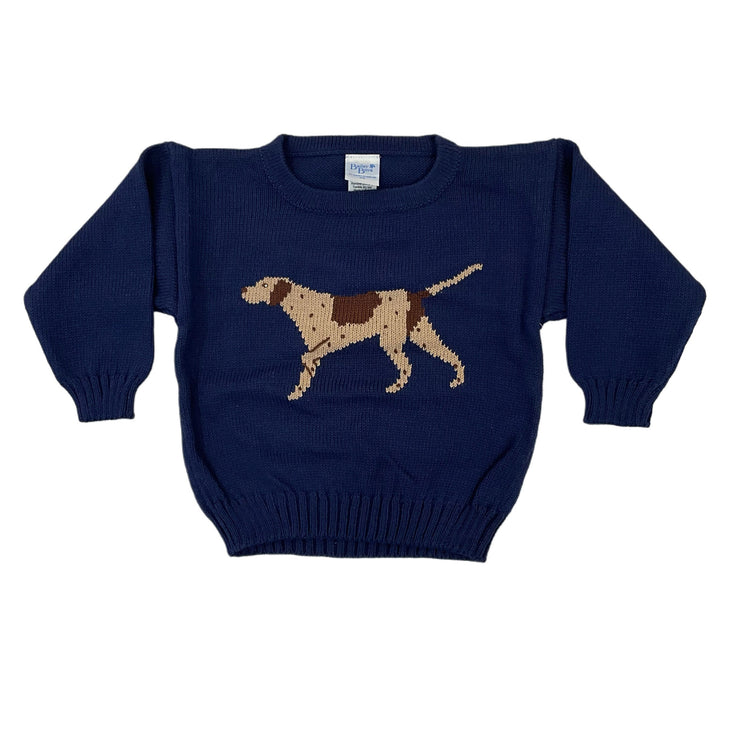 Crew Neck Sweater Navy Pointer