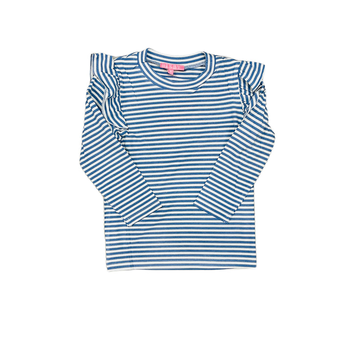 French Bl Sprkle Stri Sadie Top