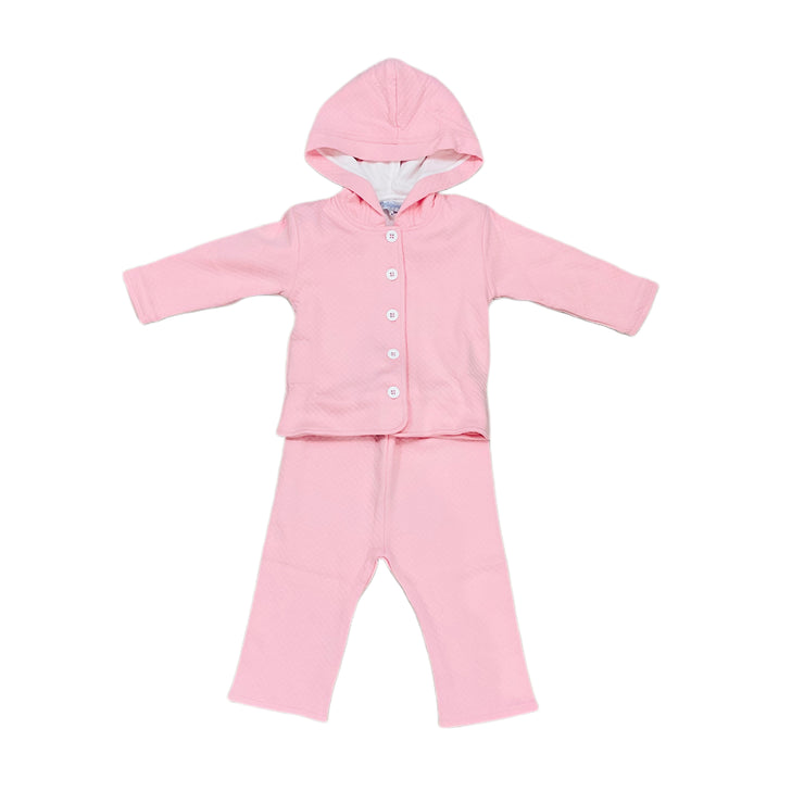 Pink Vermont Hooded Button Set