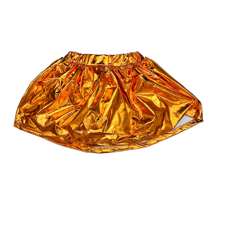 Orange Metallic Skort_bc