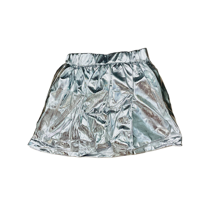 Silver Metallic Skort_bc