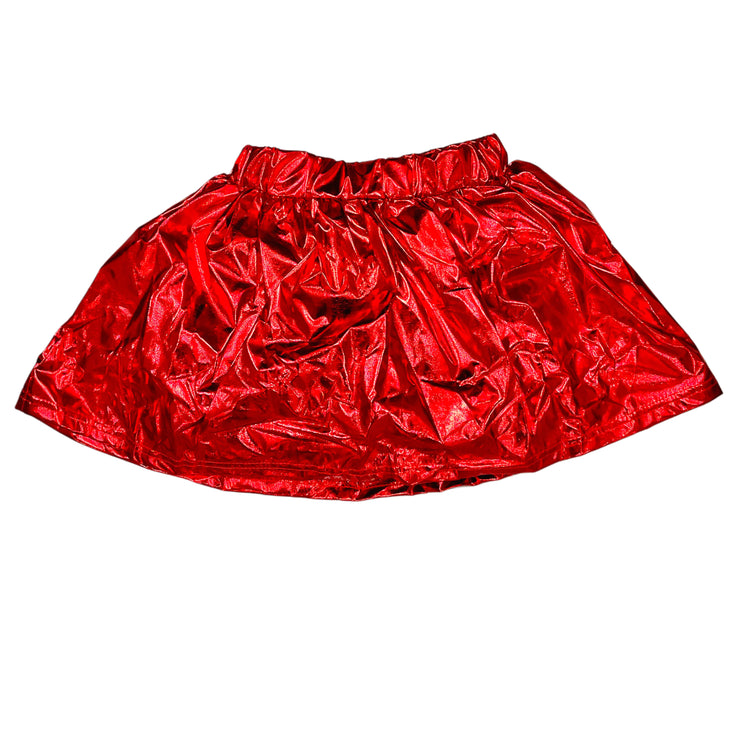 Red Metallic Skort_bc