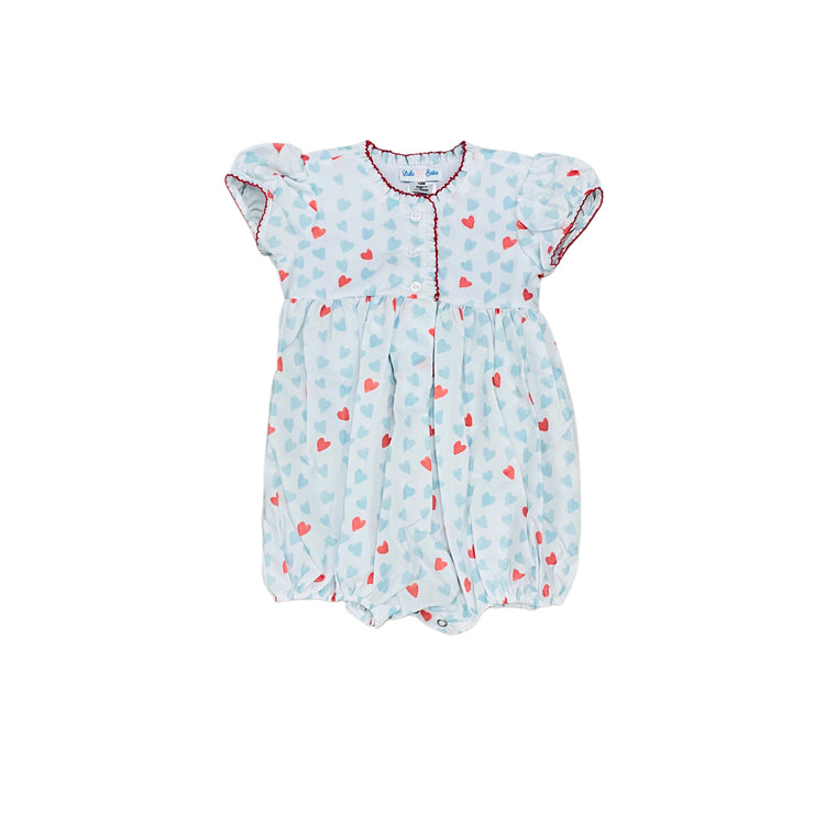 Hearts Ruffle Collar Bubble