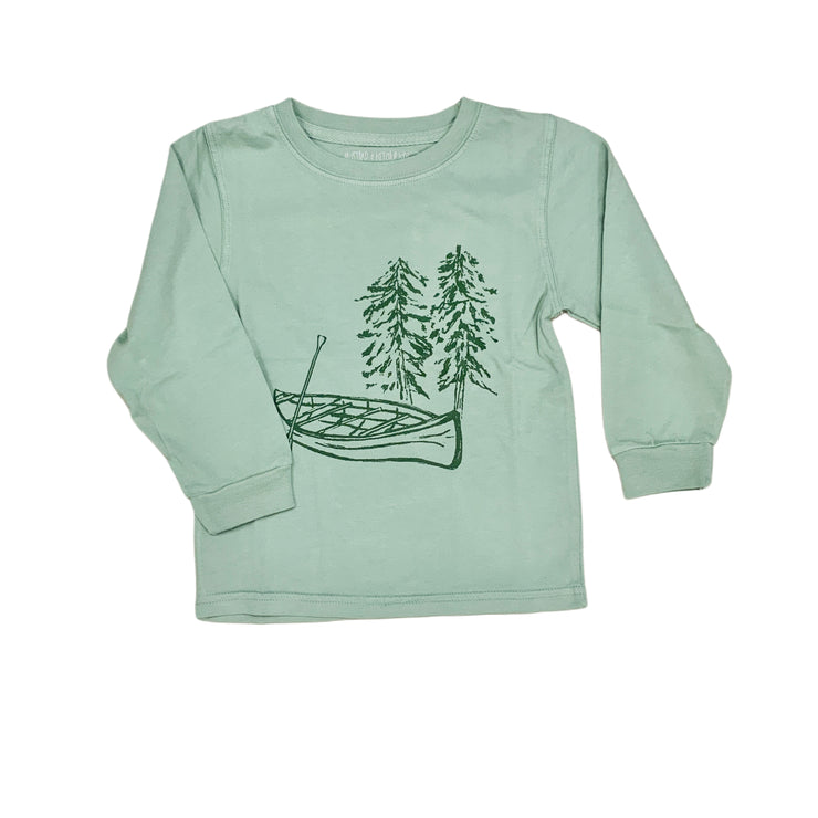 Lt Green Canoe T-Shirt LS