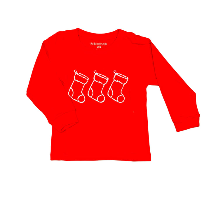 Red Stocking Trio LS T-Shirt