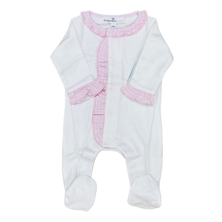 New Begin Ruffle Front Footie