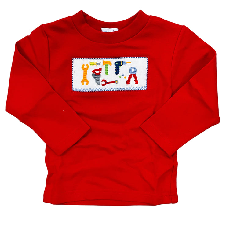 Red Tools Smock Knit LS Tee