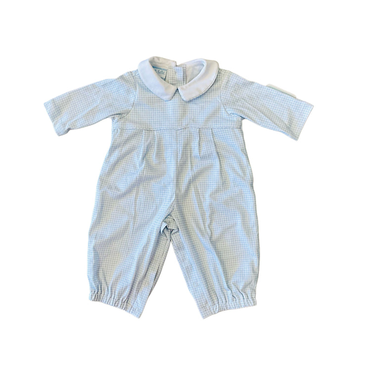 Blue Gingham Romper