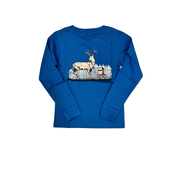 River Blue Deer Season LS Tee