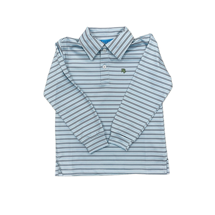 Harry BL/DM Perf Stripe Polo