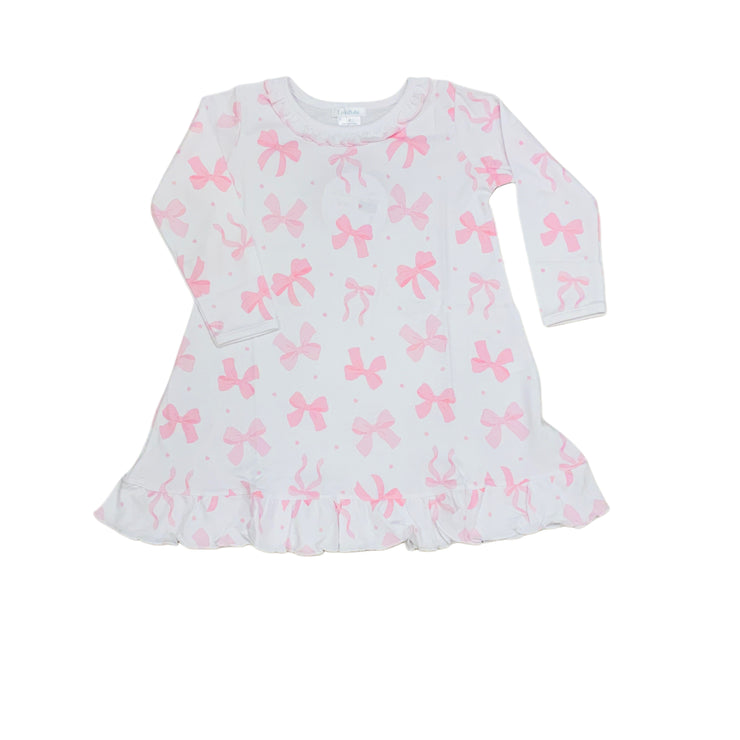 White Lovely Bows Nightgown