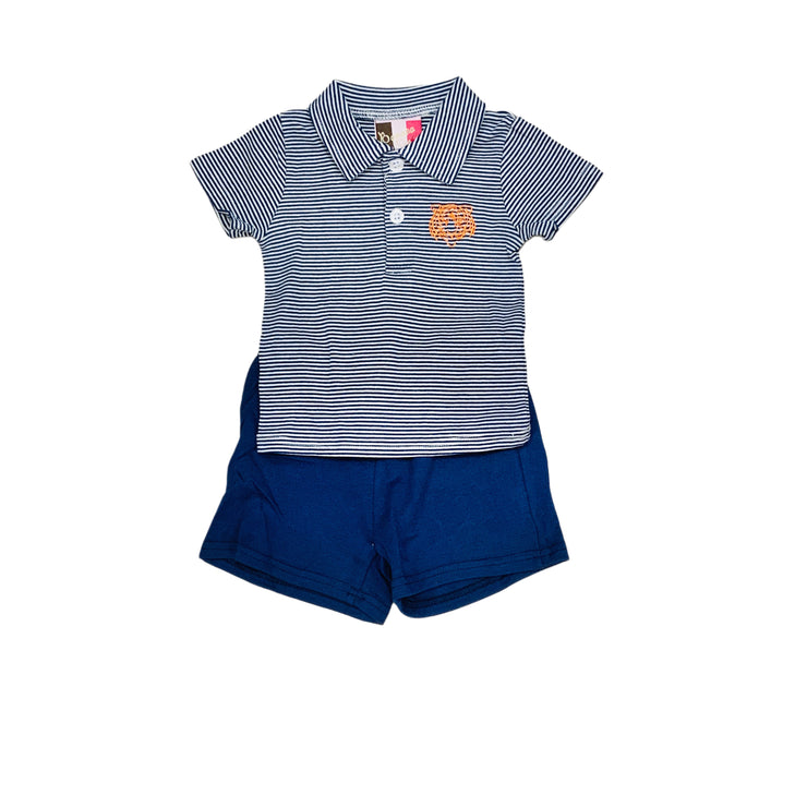 Orange Tiger Short Set
