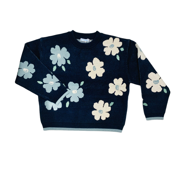 Petroleum Jacquard Sweater
