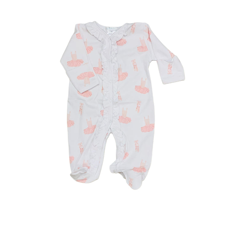 White Lovely Bows Footie