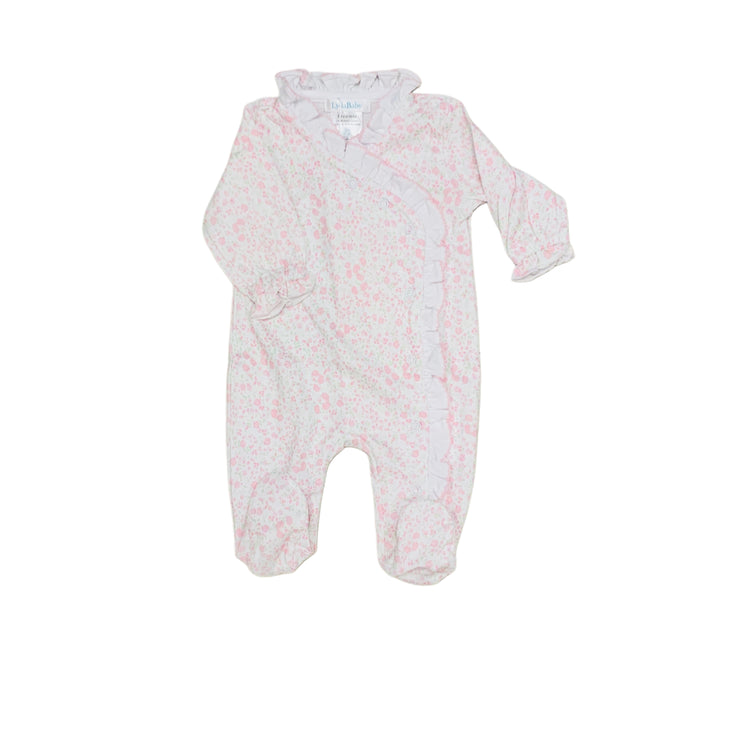 Wh Pink Roses Garden Footie