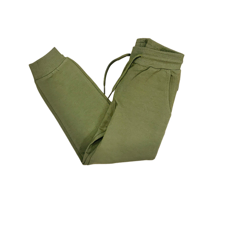 Olive Basic Cuff Fleece Pant