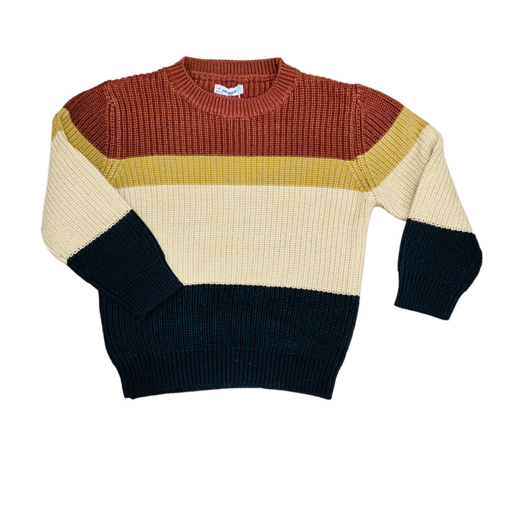 Plum Color Block Jersey Top