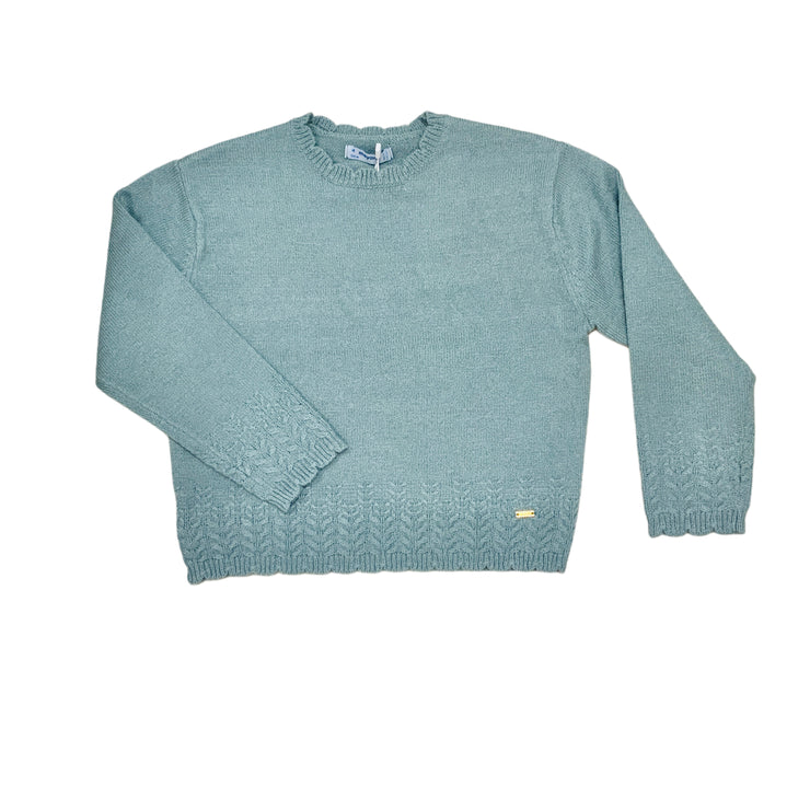 Sage Knitted Smooth Sweater