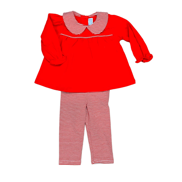 Red Abigail Pant Set