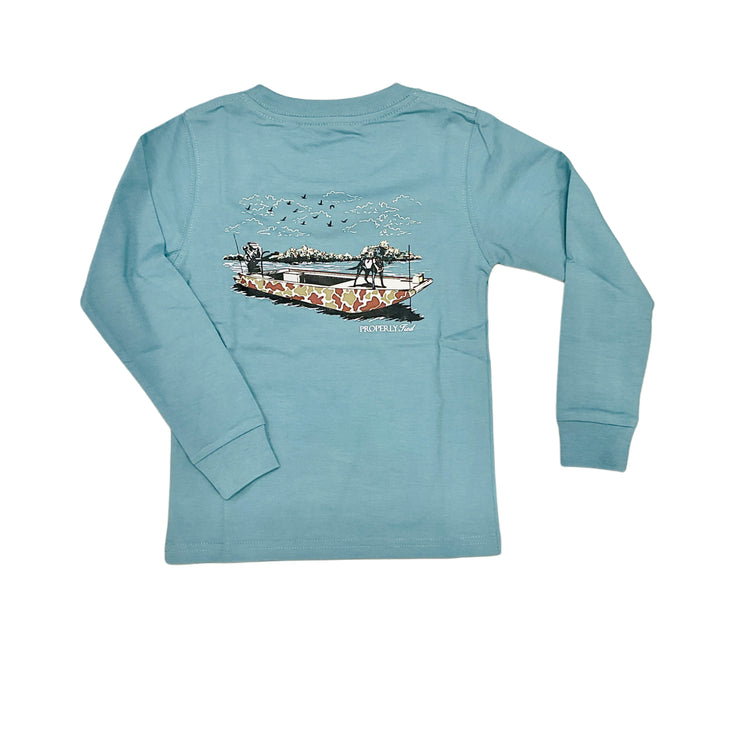 Green Decoy LS Perf Logo Tee