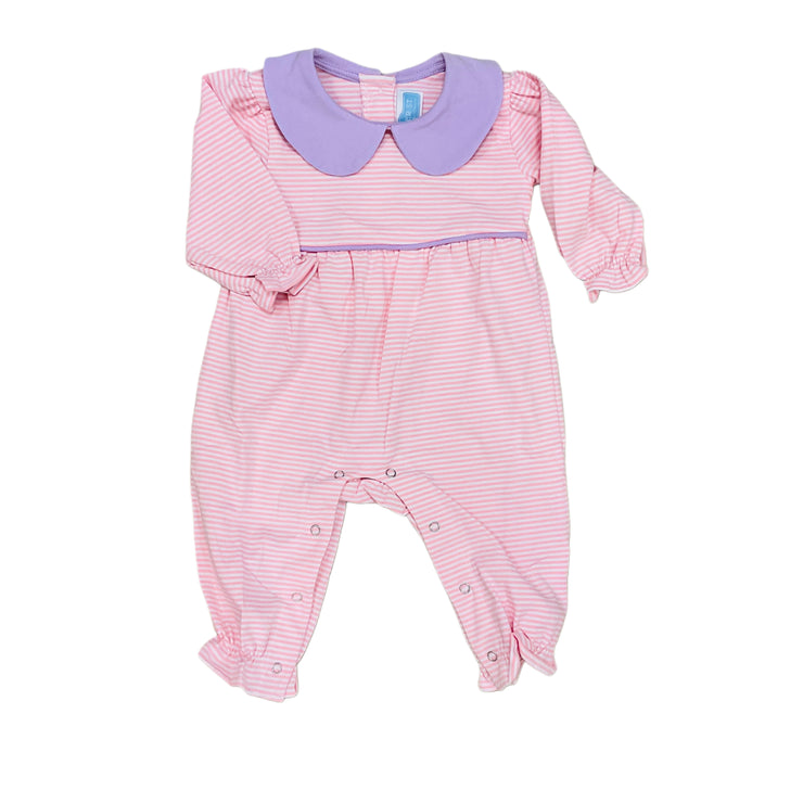 LP Stripe Lav Katherine Romper