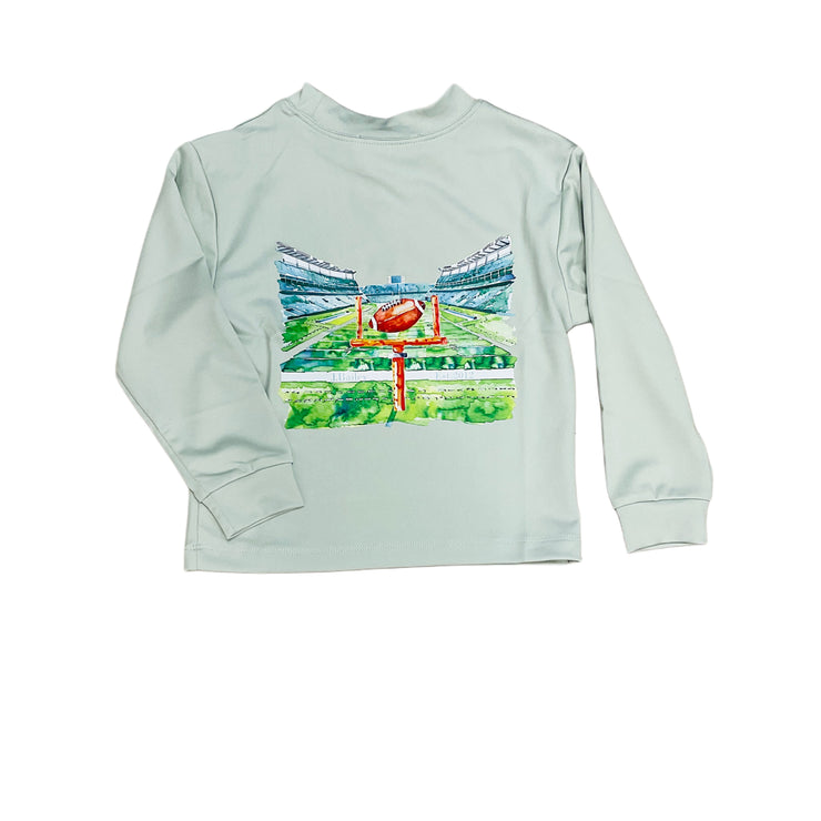 Sage Football LS Perf Logo Tee