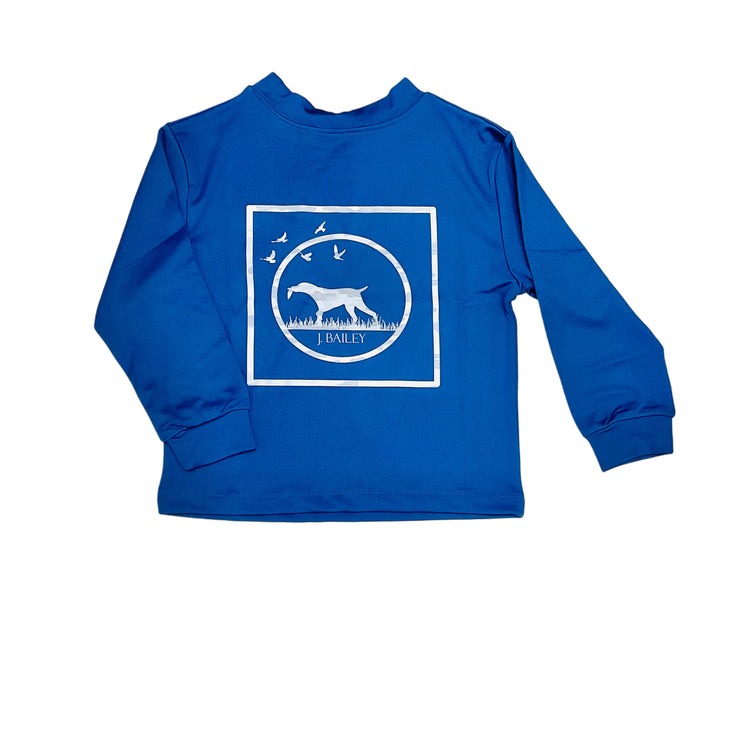 Denim Camo Dog LS Perf Logo T