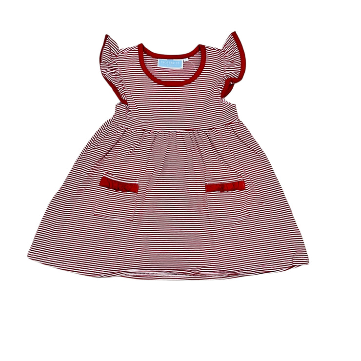 Crimson Strp Lucy Gm Dy Dress