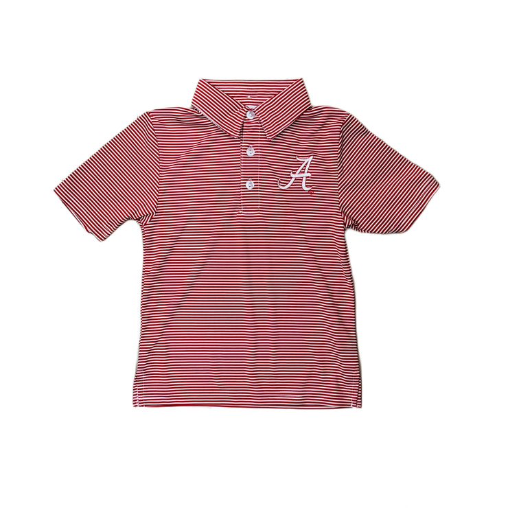 Red AL Crim Tide Logo Polo