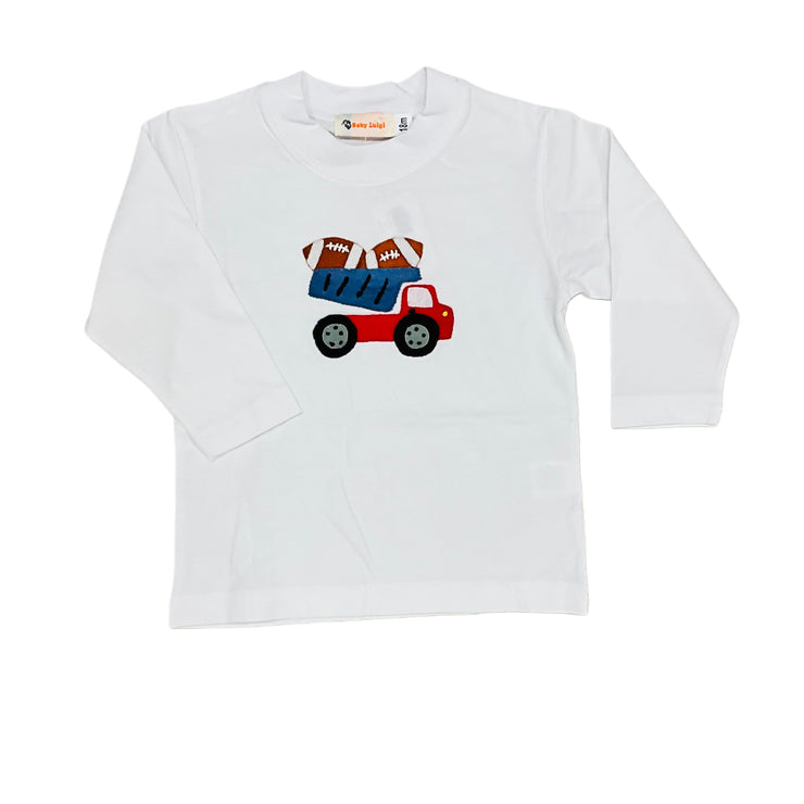 D-Truck Footballs Wht Tee 25
