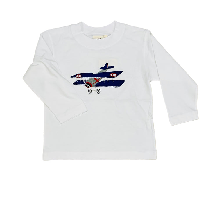 Airplane White LS Tee 25