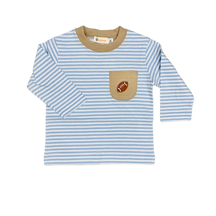 Football Sky/Sand Tee 25
