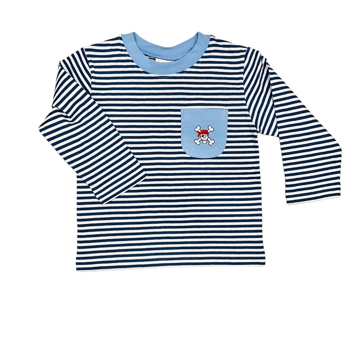 Pirate/Bones Steel Blue Tee 25